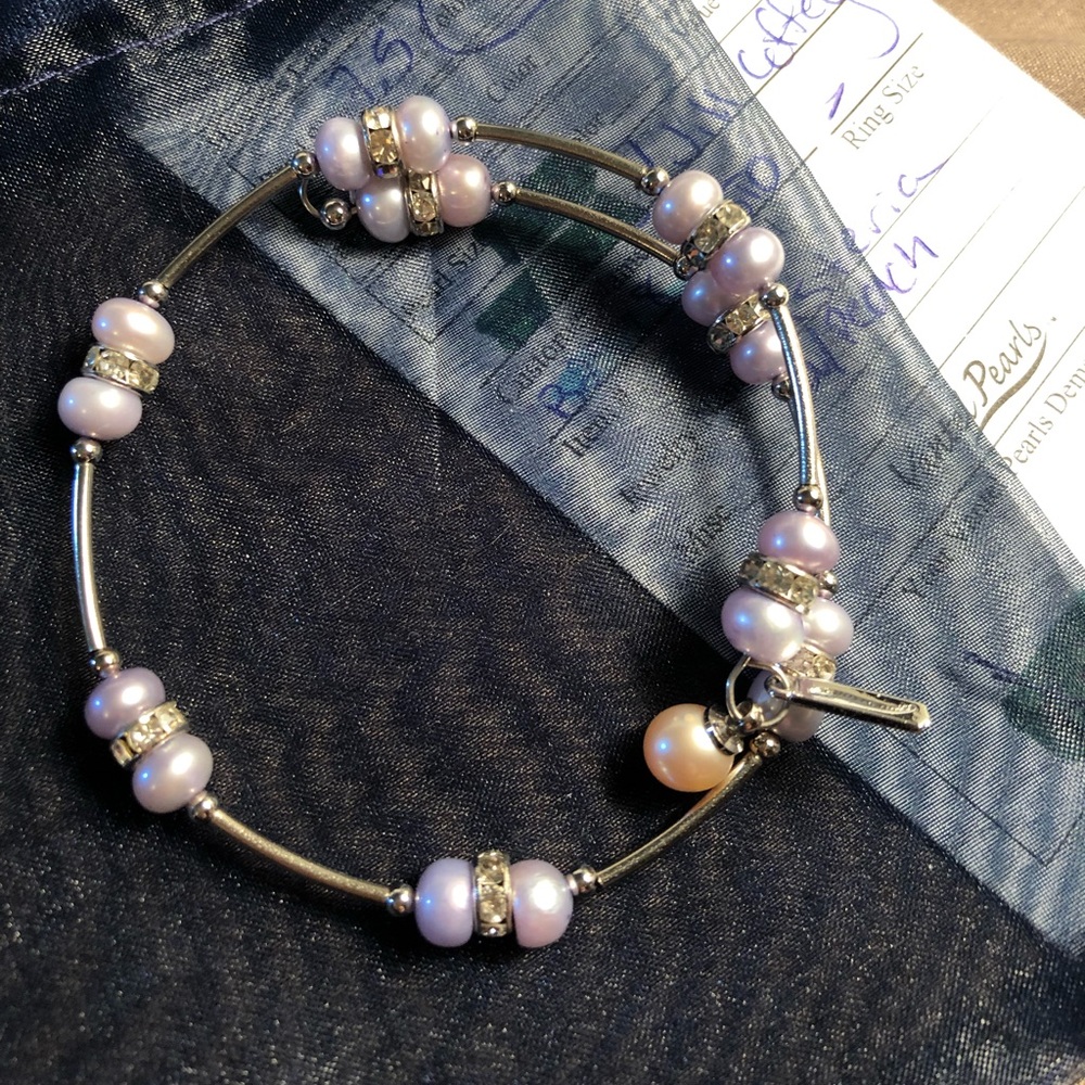 Vantel pearl wrap bracelet